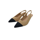 Chanel in tessuto con puynta nera t.4