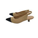 Chanel in tessuto con puynta nera t.4