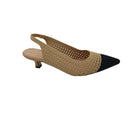Chanel in tessuto con puynta nera t.4