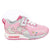 Sneakers da bambina rosa con strap
