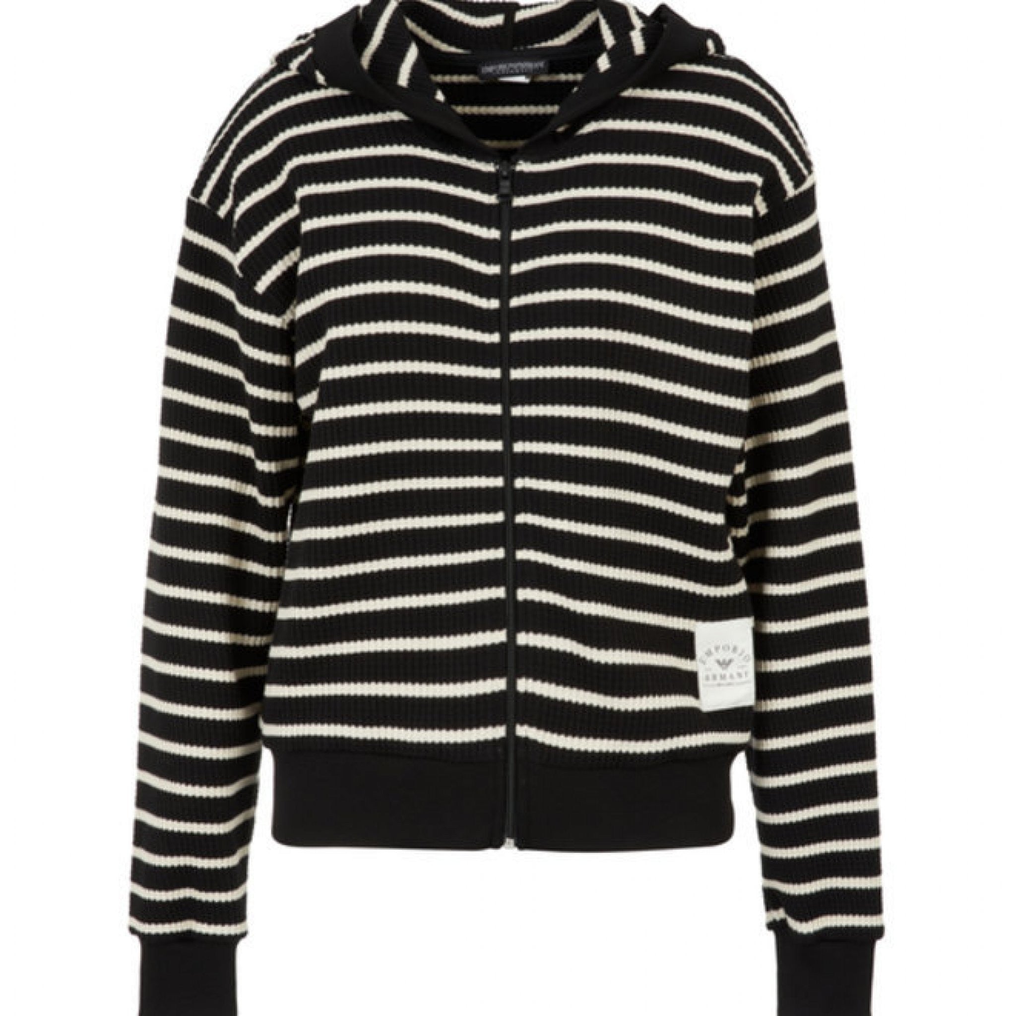 Armani felpa fullzip rigato