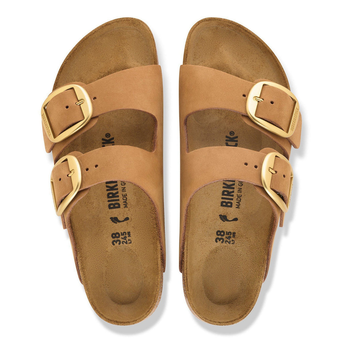 Arizona big buckle birkenstock in pelle nubuck