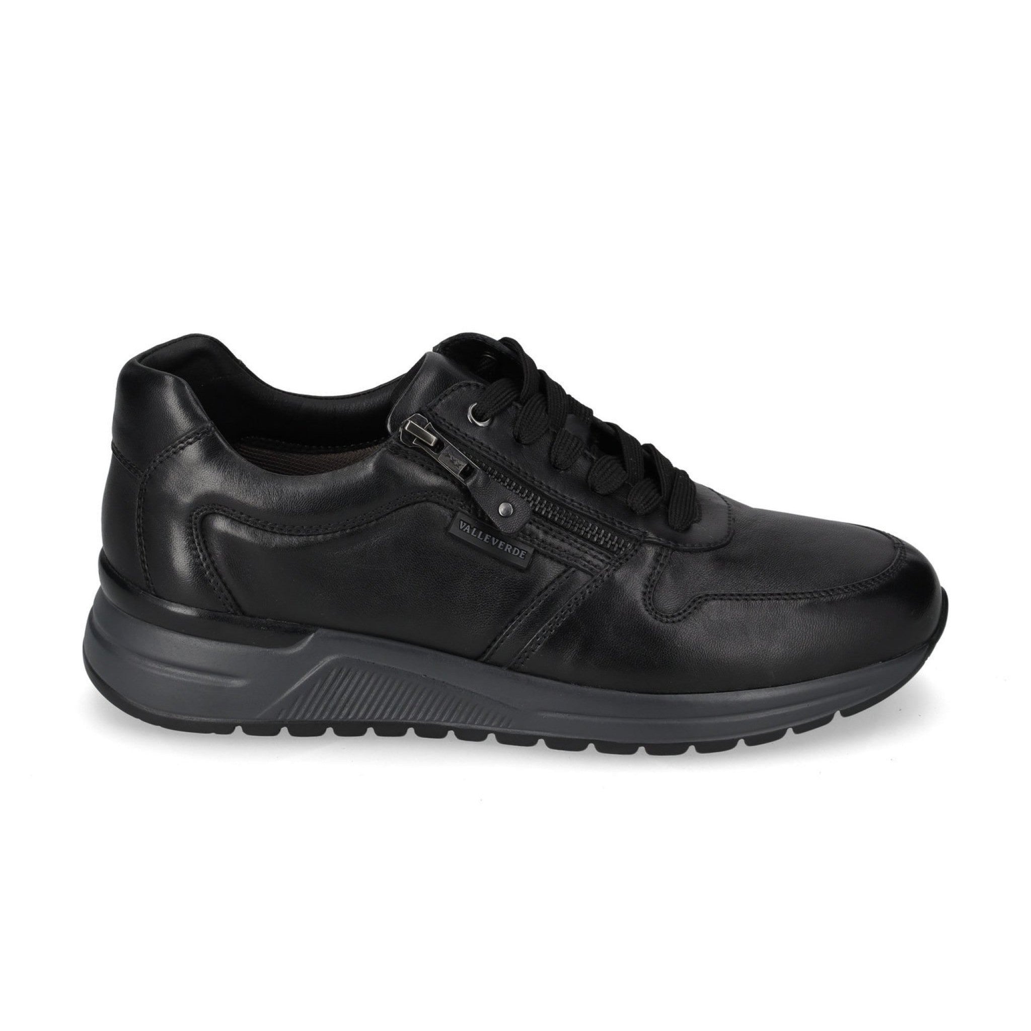 Sneaker valleverde con zip laterale