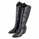 Stivale texano in pelle f.gomma