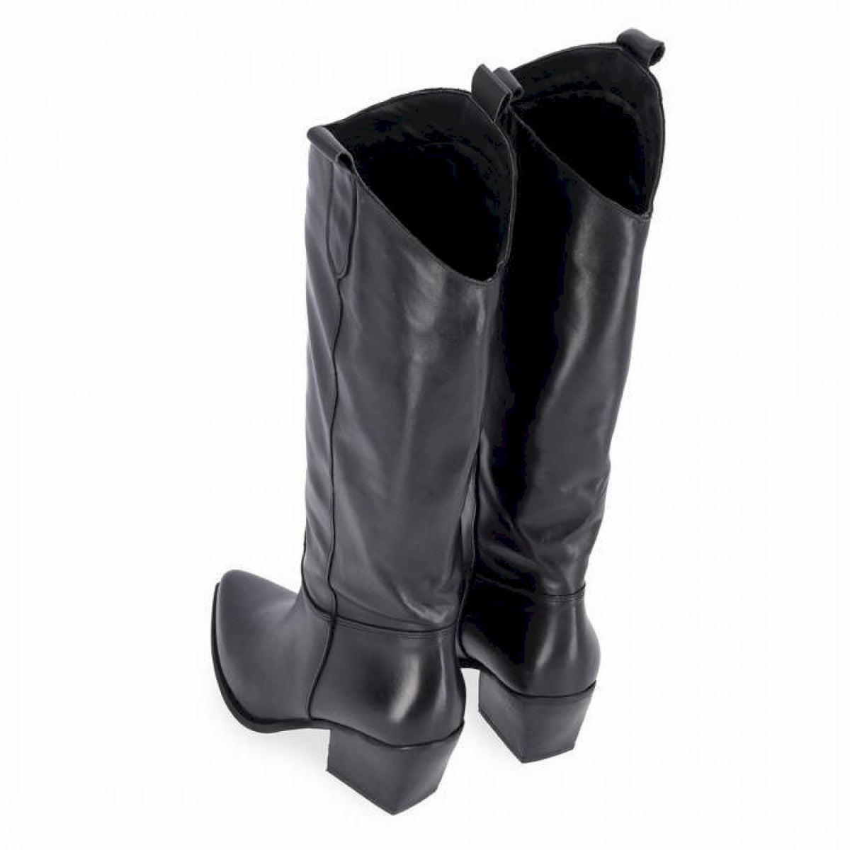 Stivale texano in pelle f.gomma