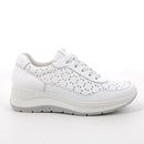 Scarpe con zeppa in pelle da donna