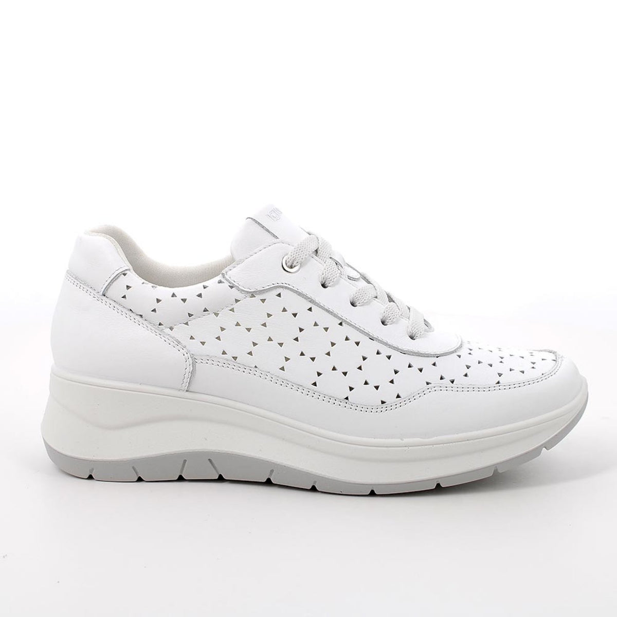 Scarpe con zeppa in pelle da donna