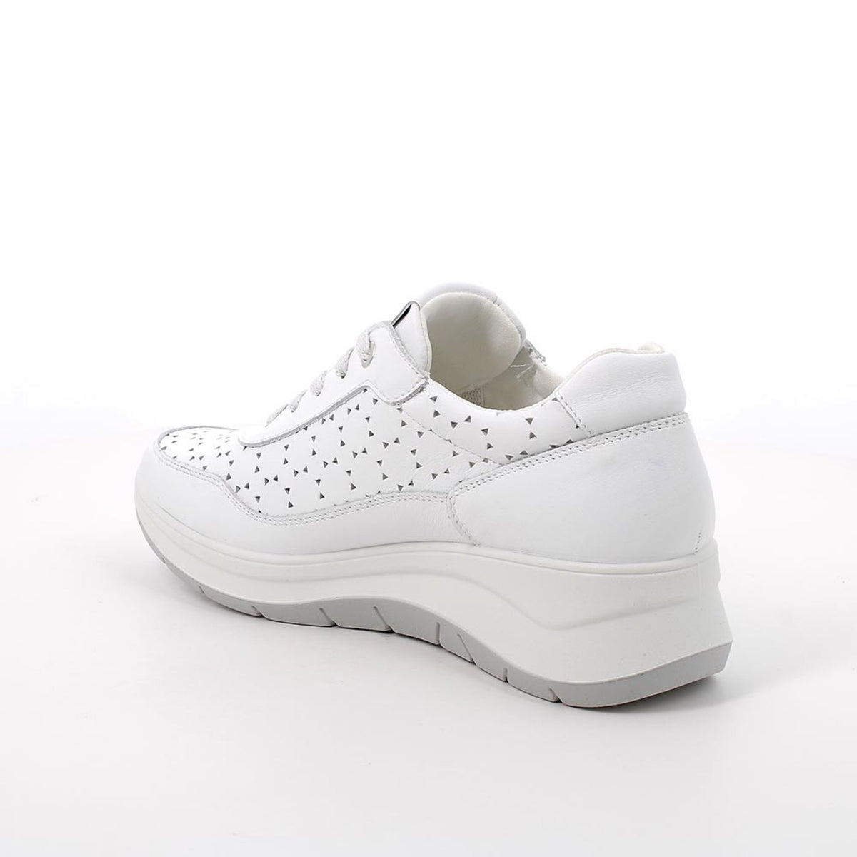 Scarpe con zeppa in pelle da donna