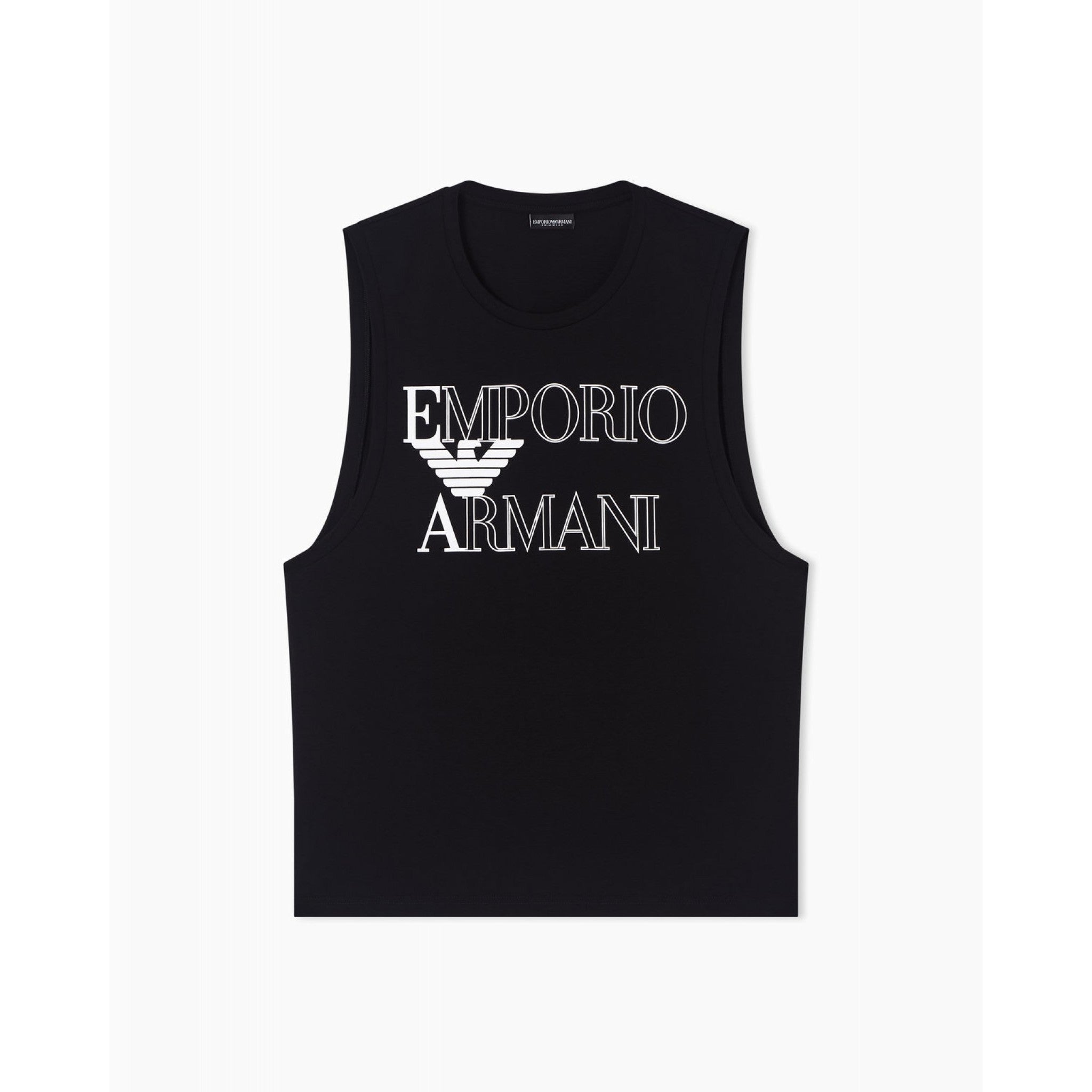 Canotta beachwear emporio armani underwear con maxi logo