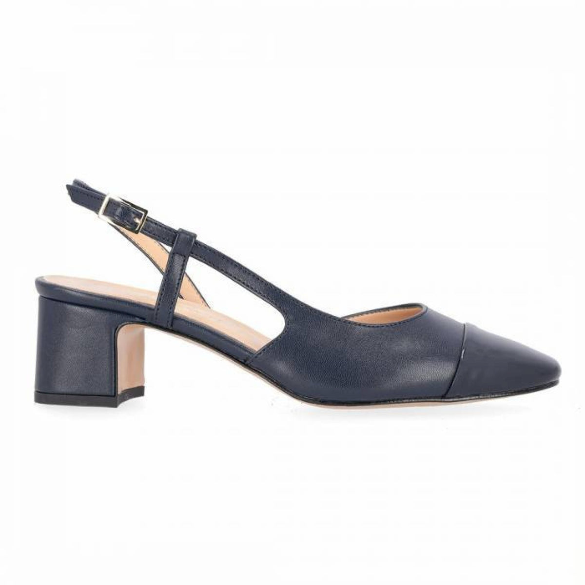 Sling back con puntale e tacco