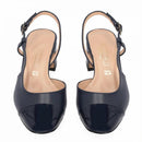 Sling back con puntale e tacco