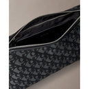 Calvin klein borsa da spalla in jacquard con logo