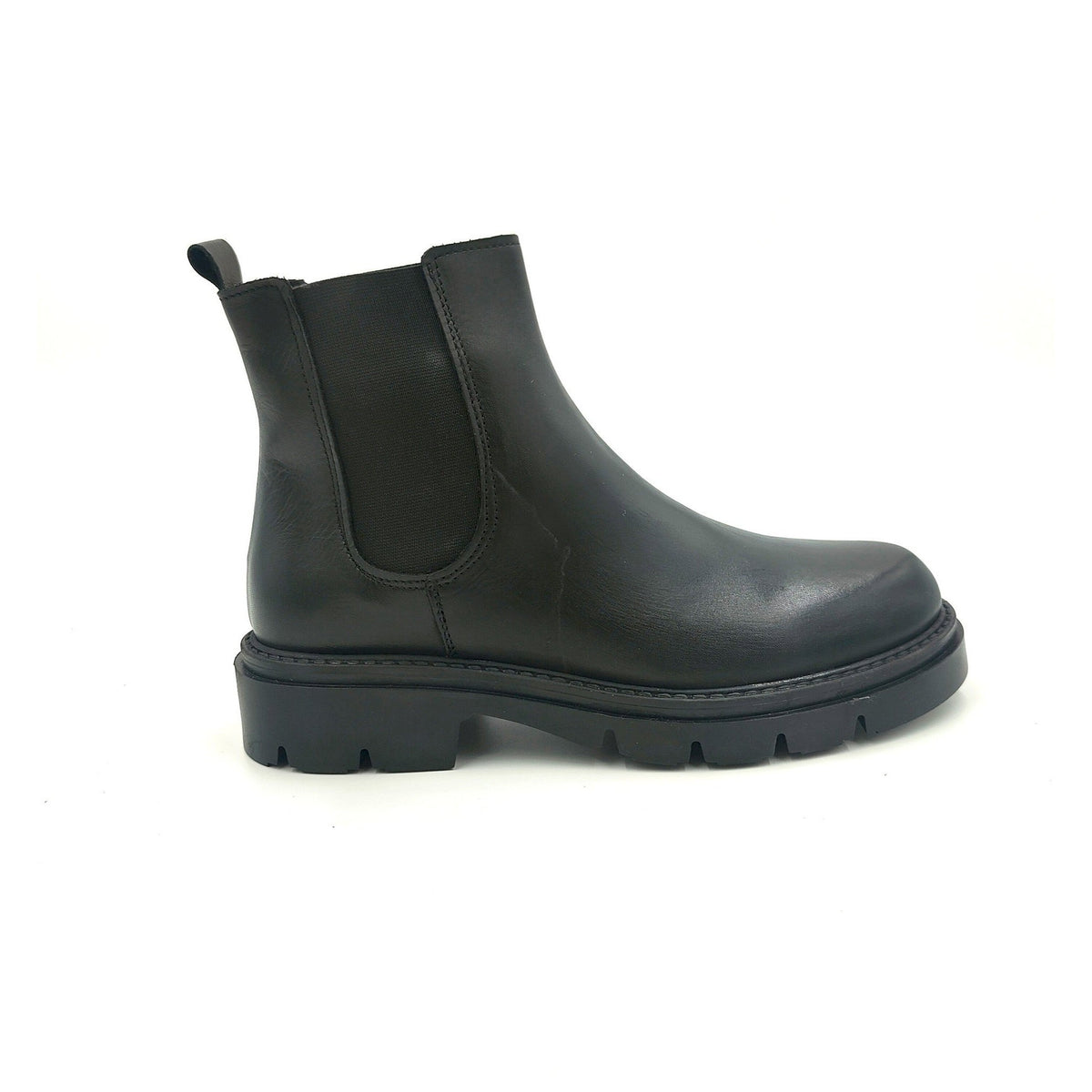 Beatles in pelle c/elastici f.gomma