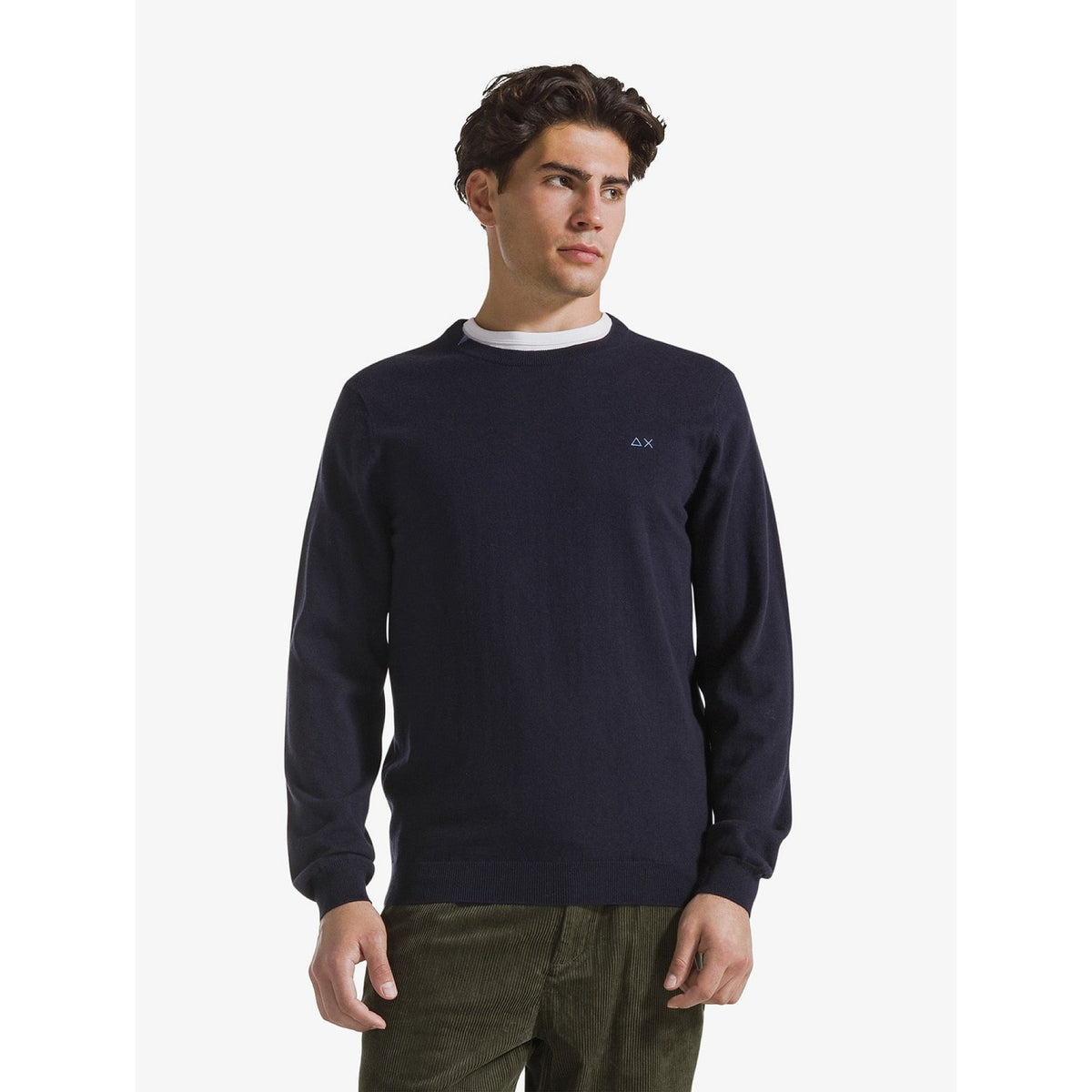 Sun 68 - sun 68 maglia girocollo in cotone e lana