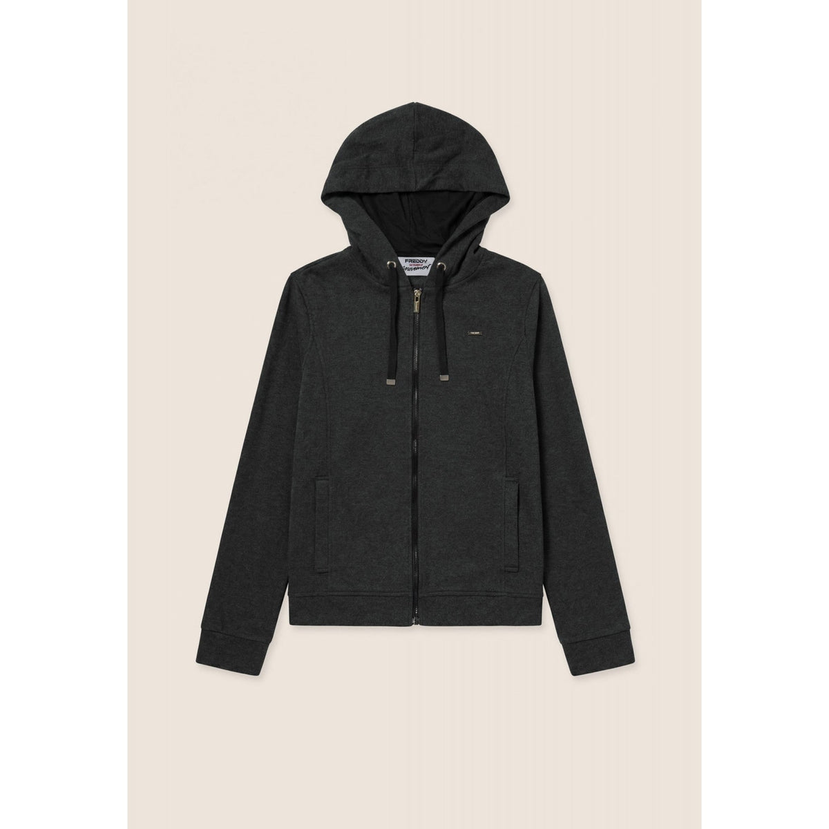 Felpa con cappuccio freddy effetto tricot