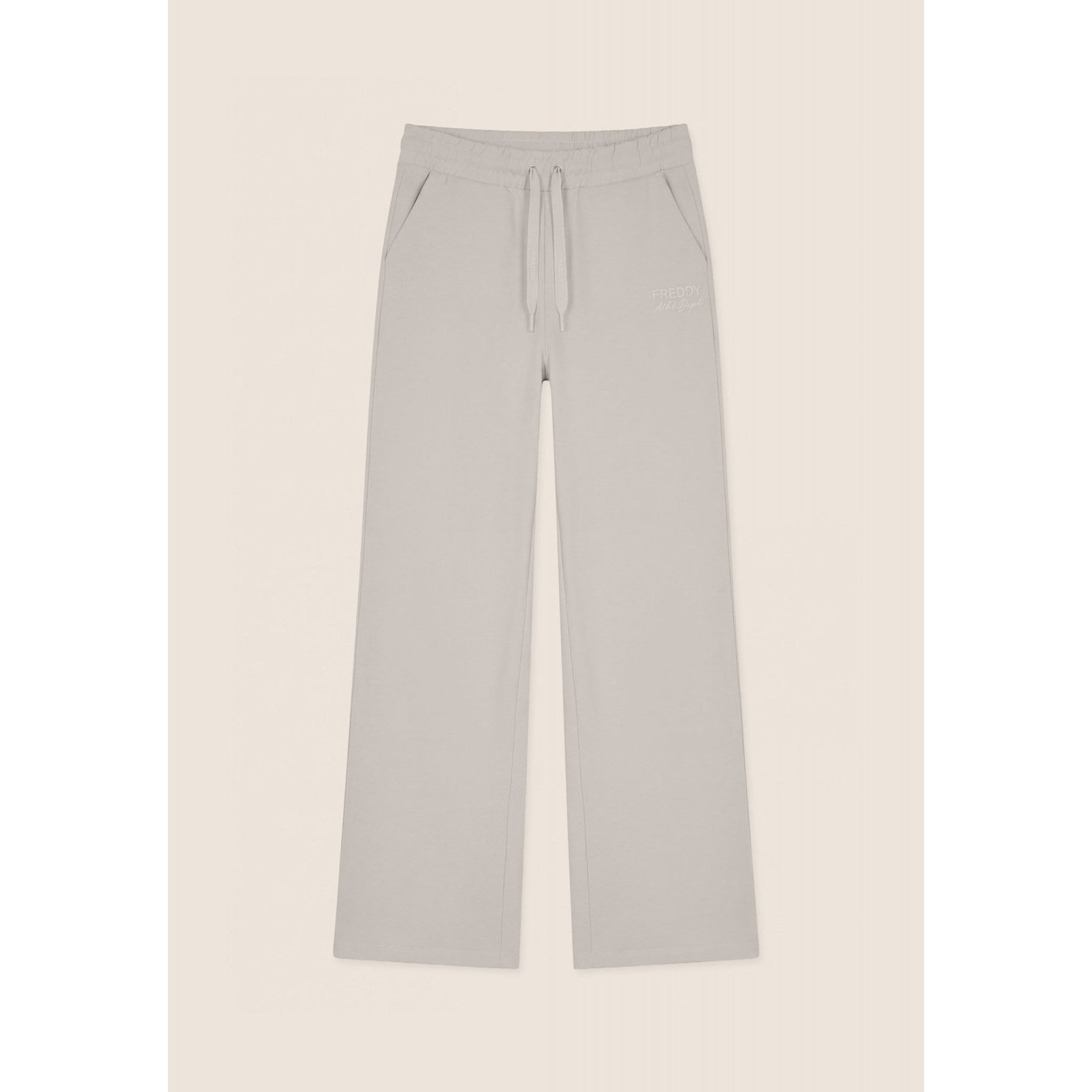 Pantaloni sportivi wide leg freddy in felpa