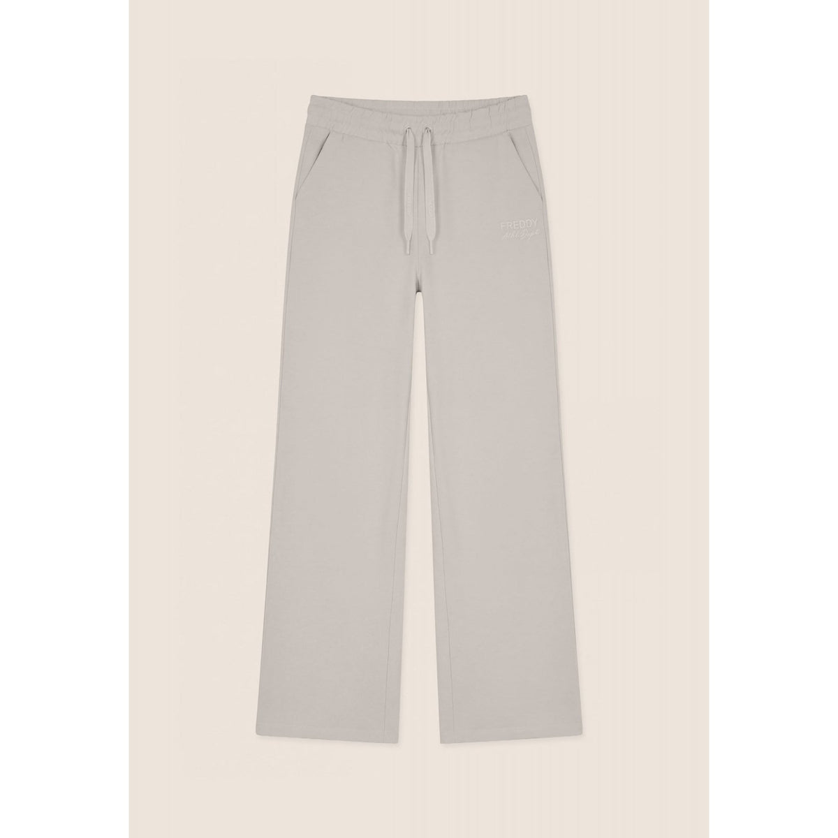 Pantaloni sportivi wide leg freddy in felpa