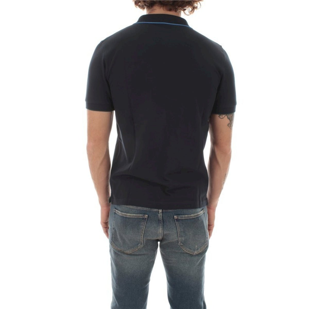 Sun68 polo small strikes on collar