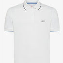 Sun 68 polo small stripe on collar