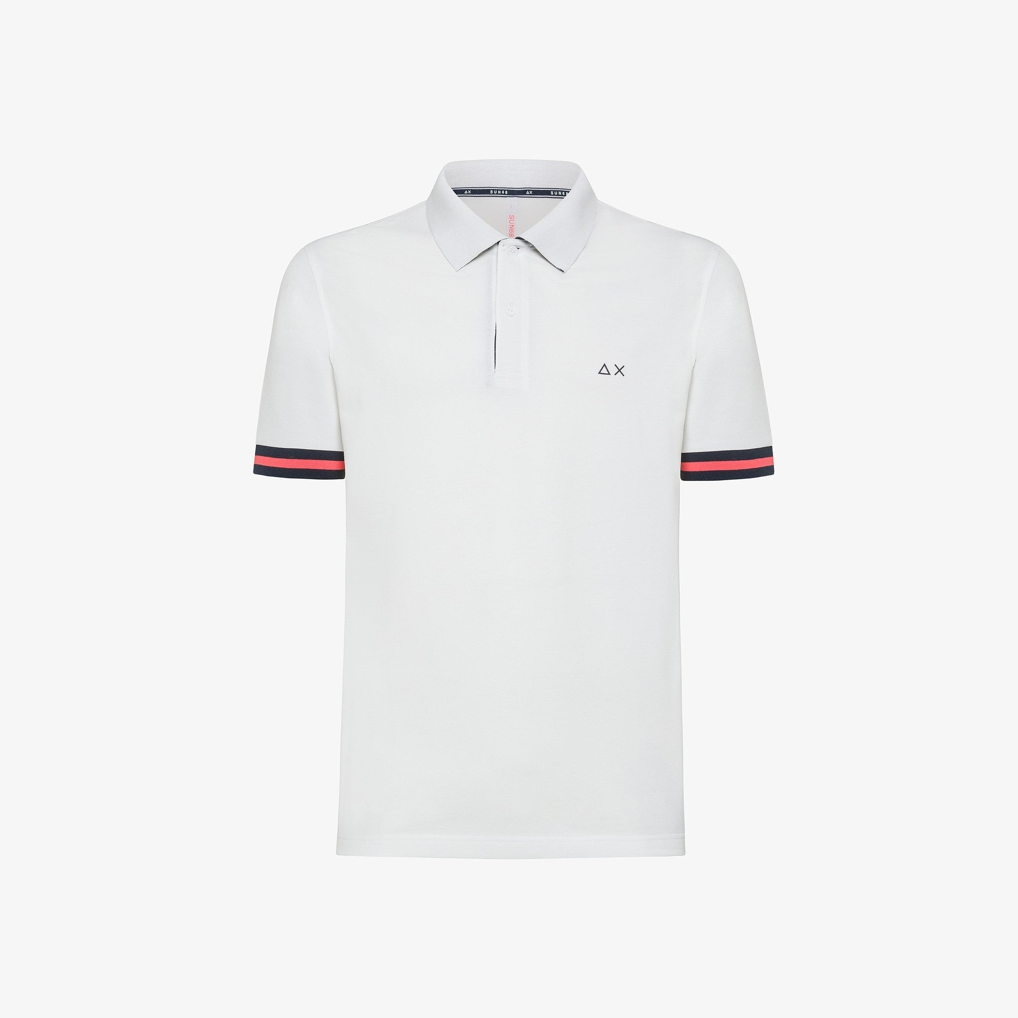 Sun68 polo stripe on front placket