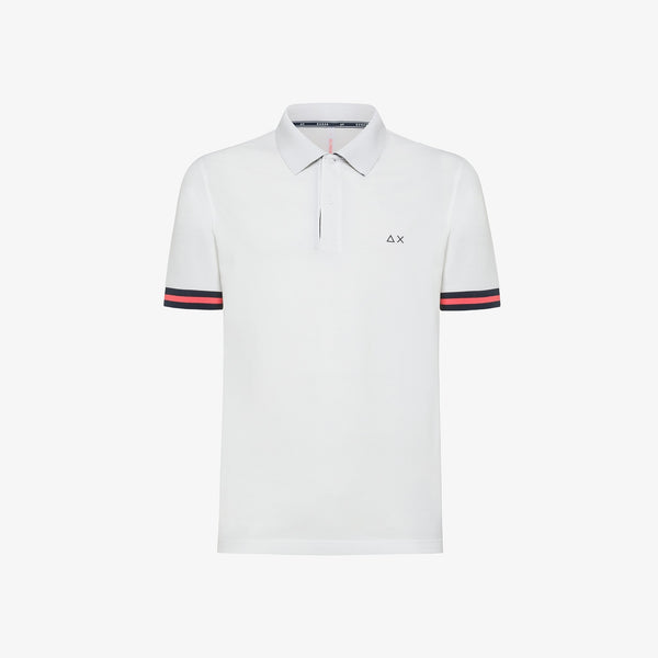 Sun68 polo stripe on front placket