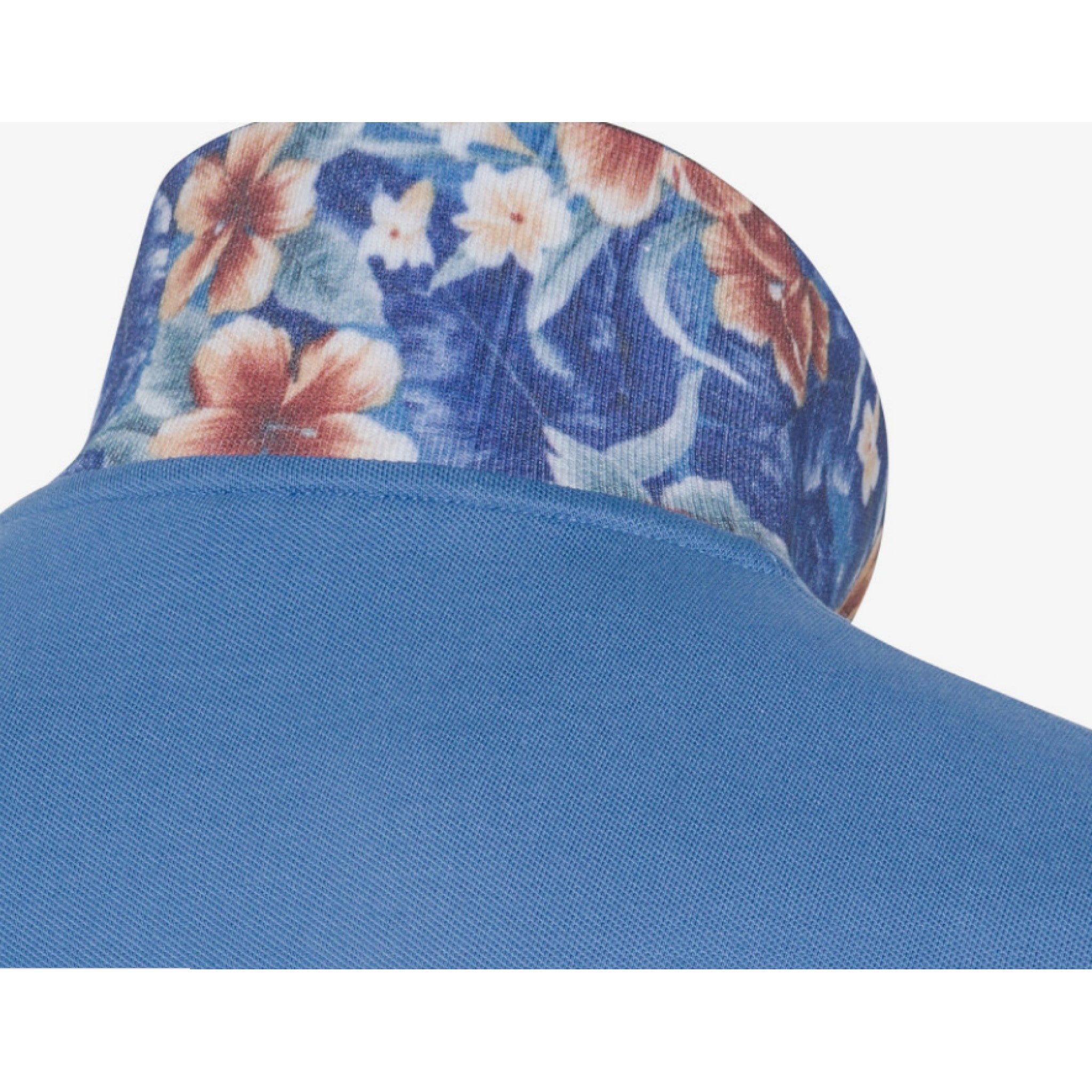 Sun68 polo under collar flower