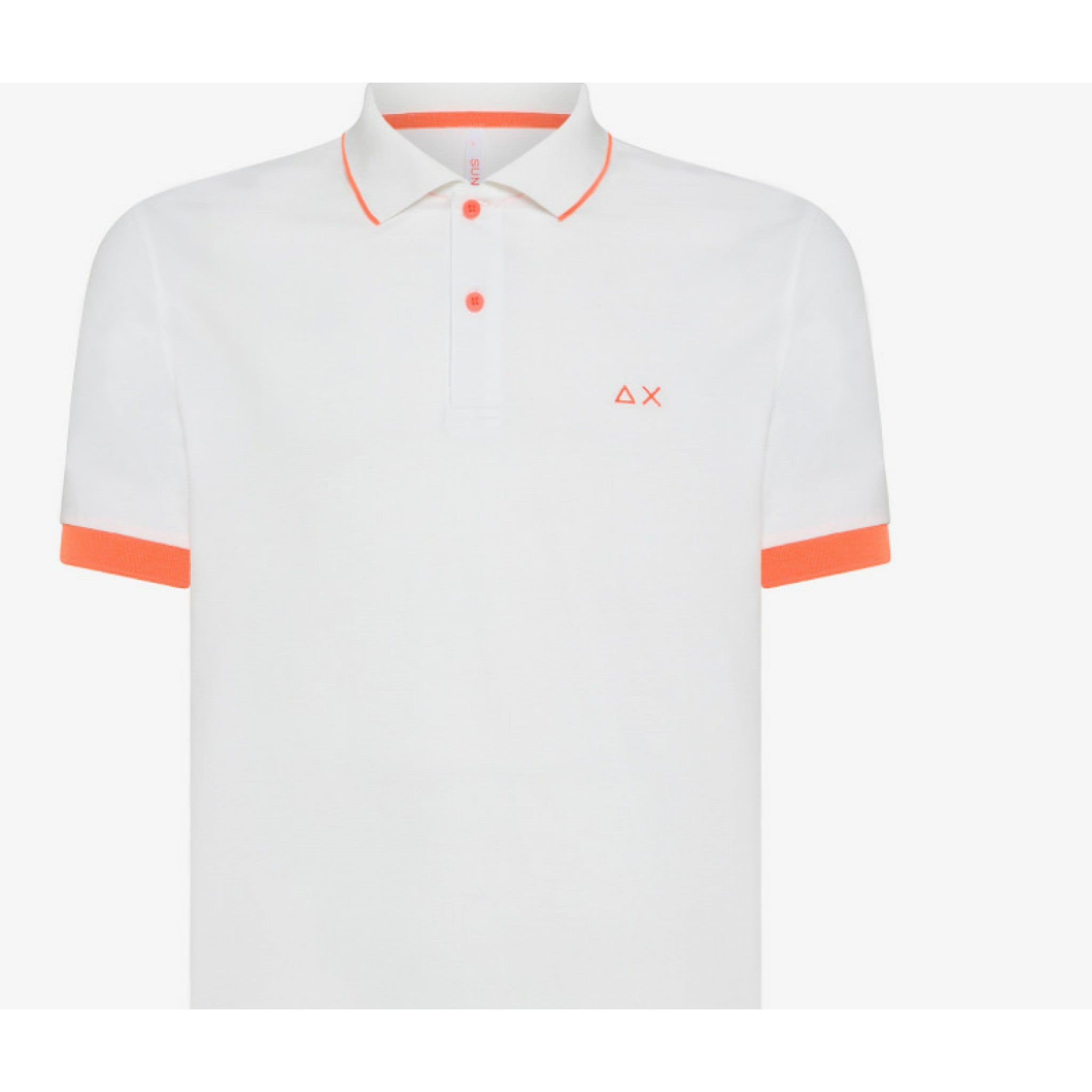 Sun68 polo small stripe fluo