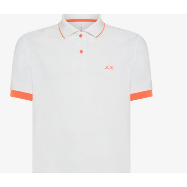 Sun68 polo small stripe fluo
