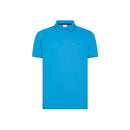 Polo small stripe on collar s/s