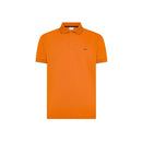 Polo small stripe on collar s/s