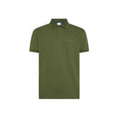 Polo small stripe on collar s/s