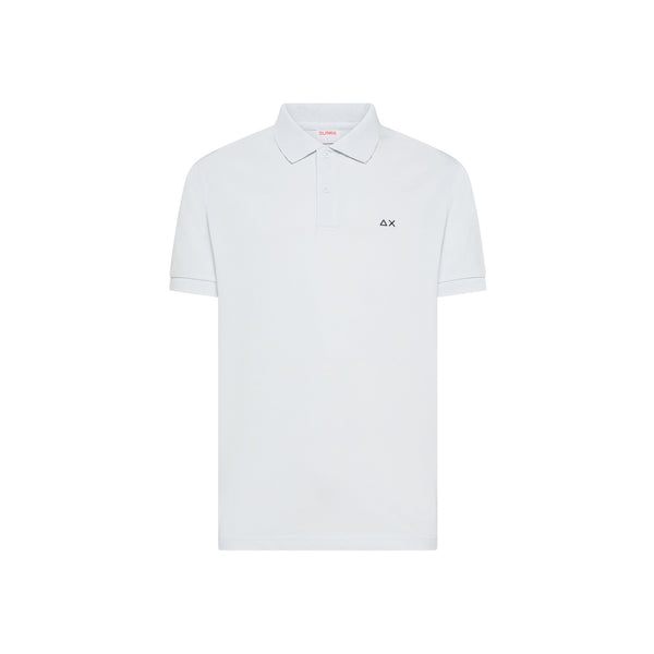 Polo print under collar s/s
