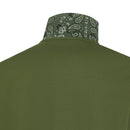 Polo print under collar s/s