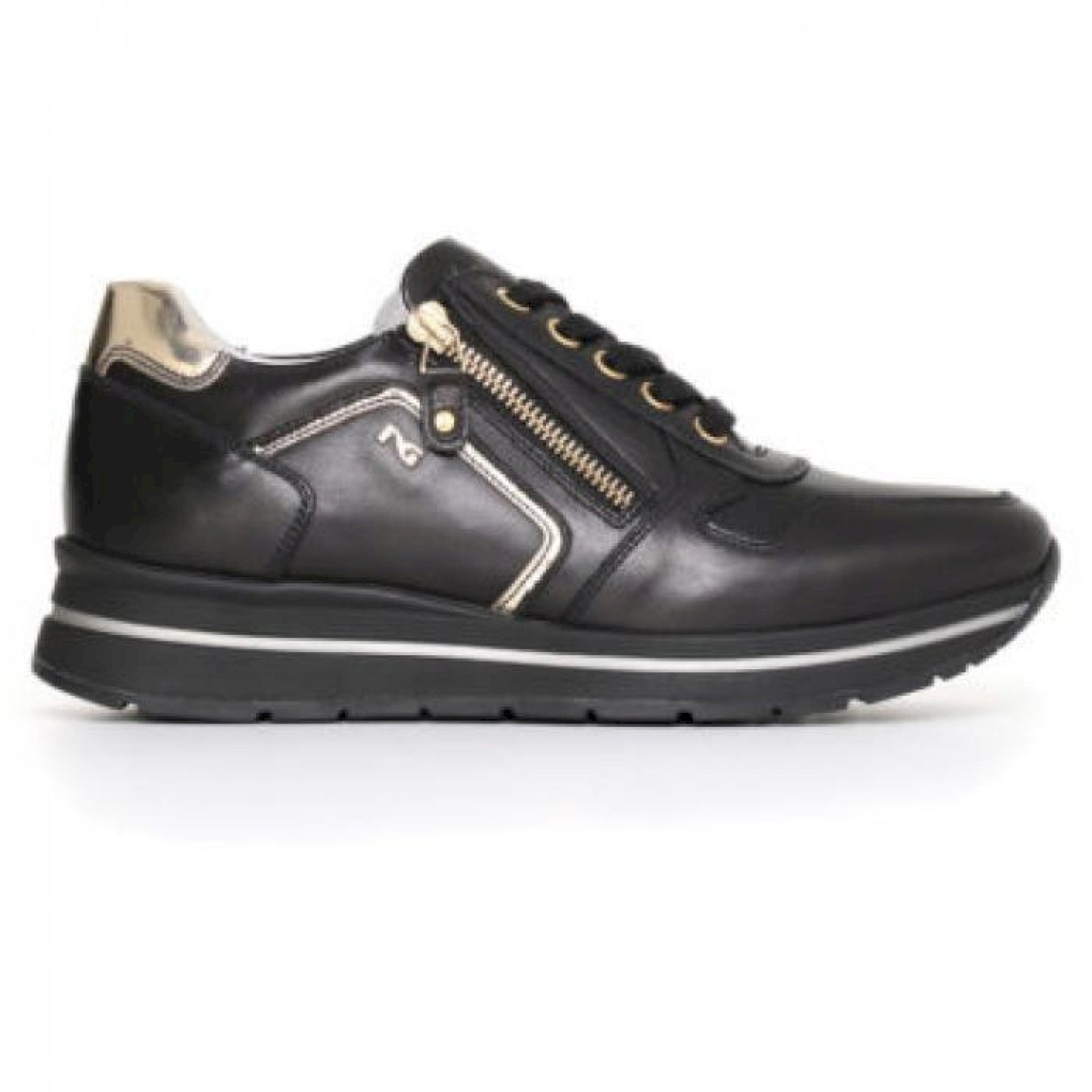 Sneakers lacci cerniera lato