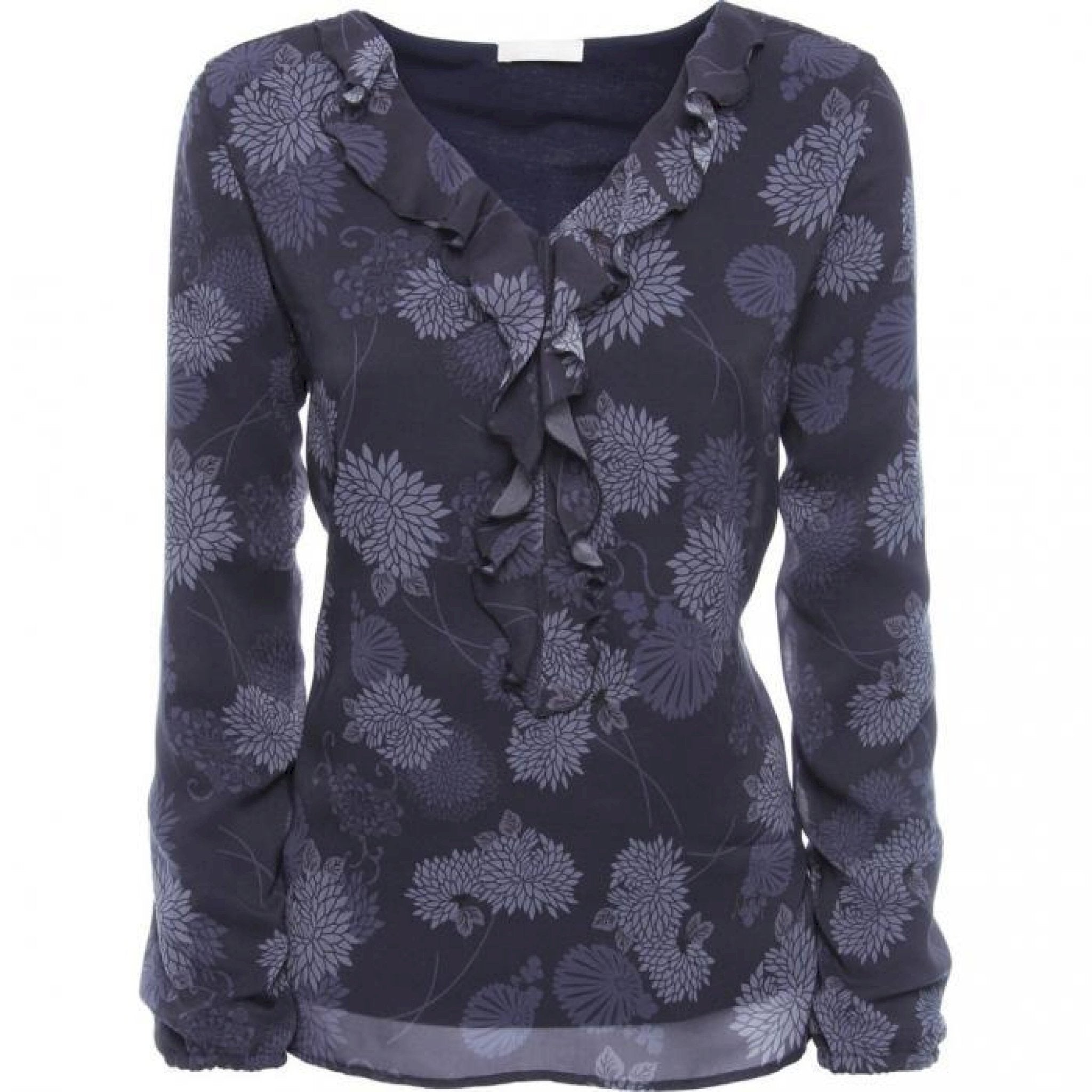 Maglia stampa floreale con rouge