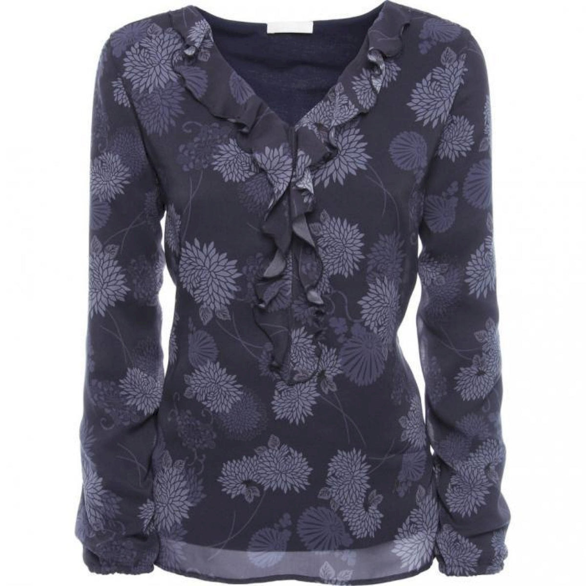 Maglia stampa floreale con rouge
