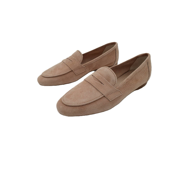 Mocassino scamosciato con mascherina