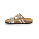 Ciabatta sara con  strass  pluririghe
