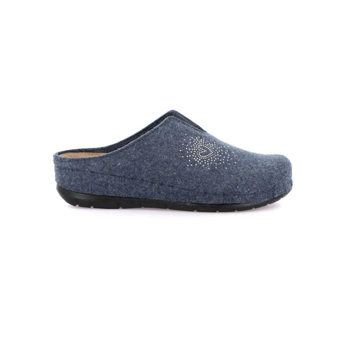 Ciabatta con strass ed elastico centrale | prau