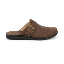 Ciabatta  buck da uomo con punta chiusa