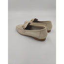 Mocassino in pelle con morsetto in tinta