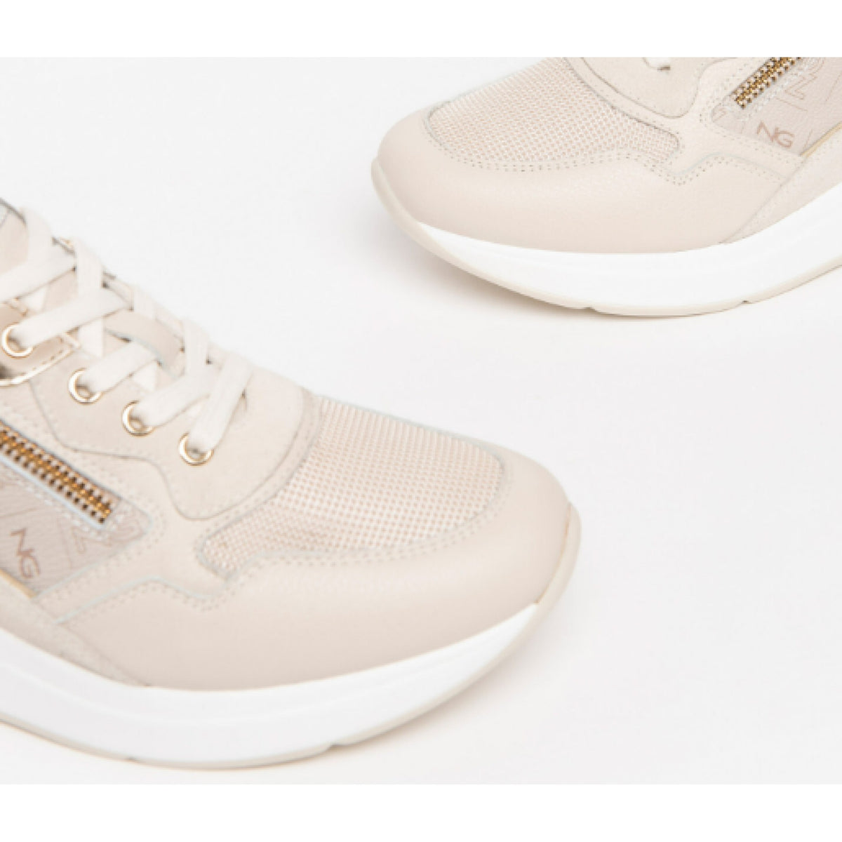 Sneakers donna in pelle e camoscio