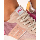 Sneakers donna in pelle, suede e tela