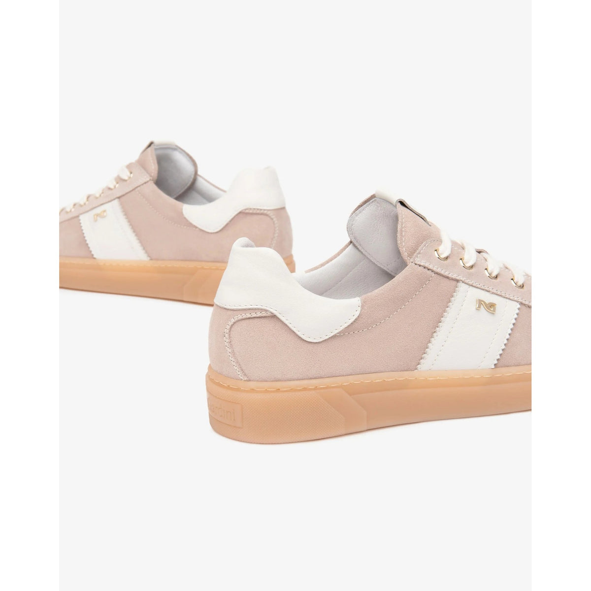 Sneakers da donna in pelle scamosciata e pelle