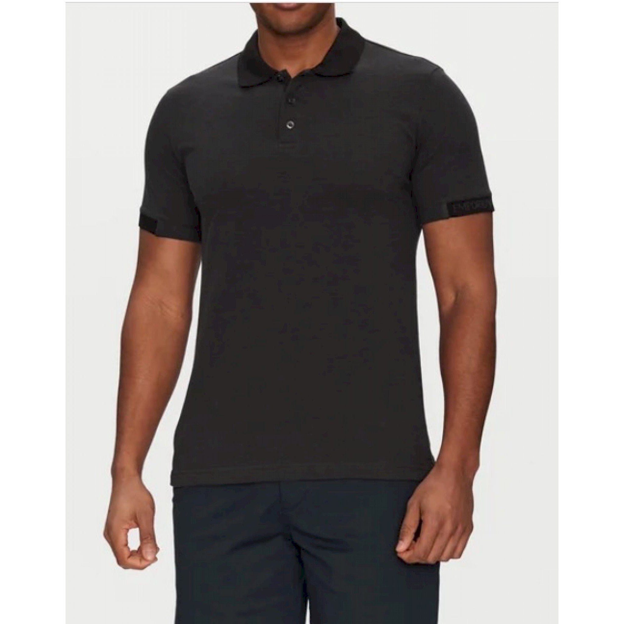 Emporio armani polo piquet melange