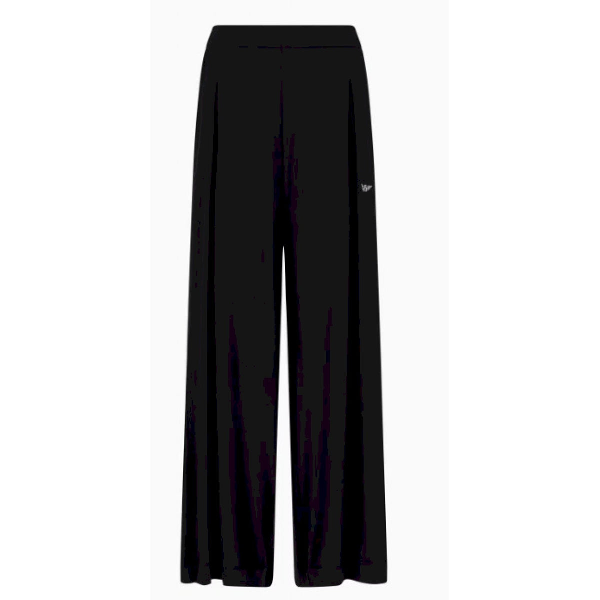 Armani pantaloni  essential in viscosa con borchie con logo