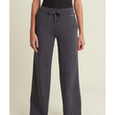 Freddy pantaloni donna wide leg con dettagli micro-trecce