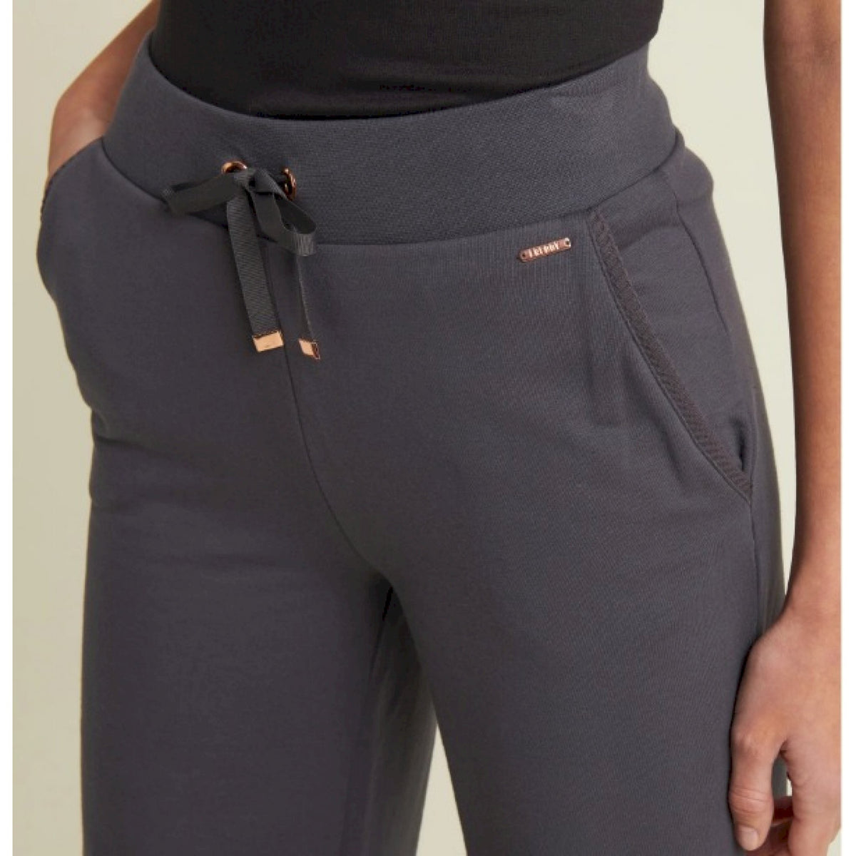 Freddy pantaloni donna wide leg con dettagli micro-trecce