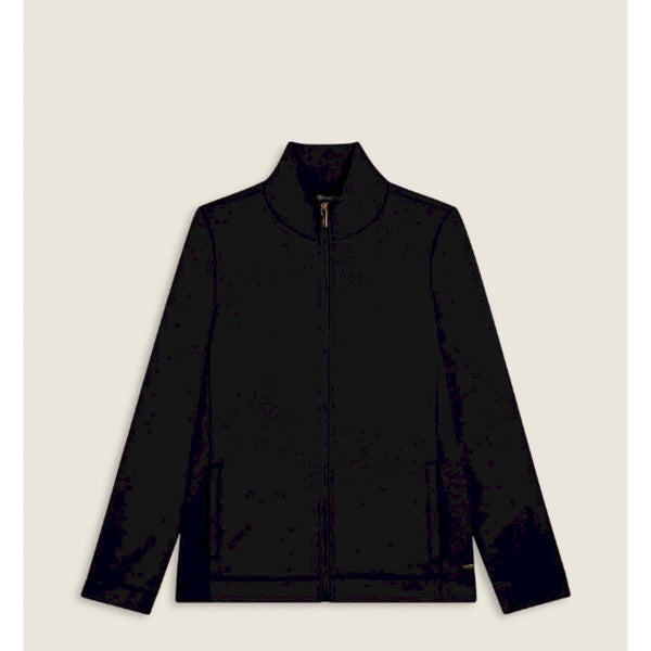 Freddy felpa donna full-zip con inserti in tessuto micro-trecce