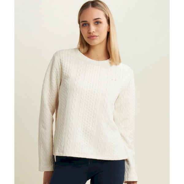 Freddy felpa girocollo in tessuto tecnico doppio a trecce